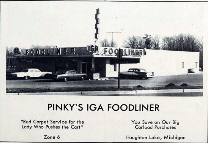 Pinkys Foodliner - Houghton Lake High School - Bobcat Yearbook Class Of 1966